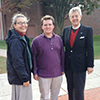 The Rev. Lesley Adams, Chaplain of Hobart and William Smith Colleges; John “Jack” Darnell, 2013 Scholarship recipient; The Rev. Canon James G. Callaway, D.D., General Secretary of CUAC/AEC
